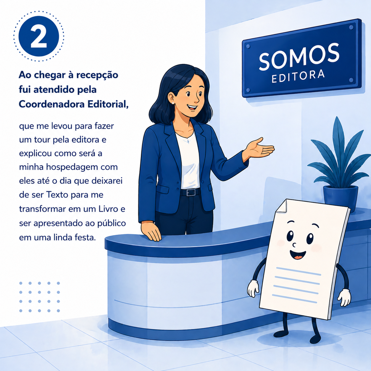 Ilustração da etapa 02 da jornada para publicar um livro