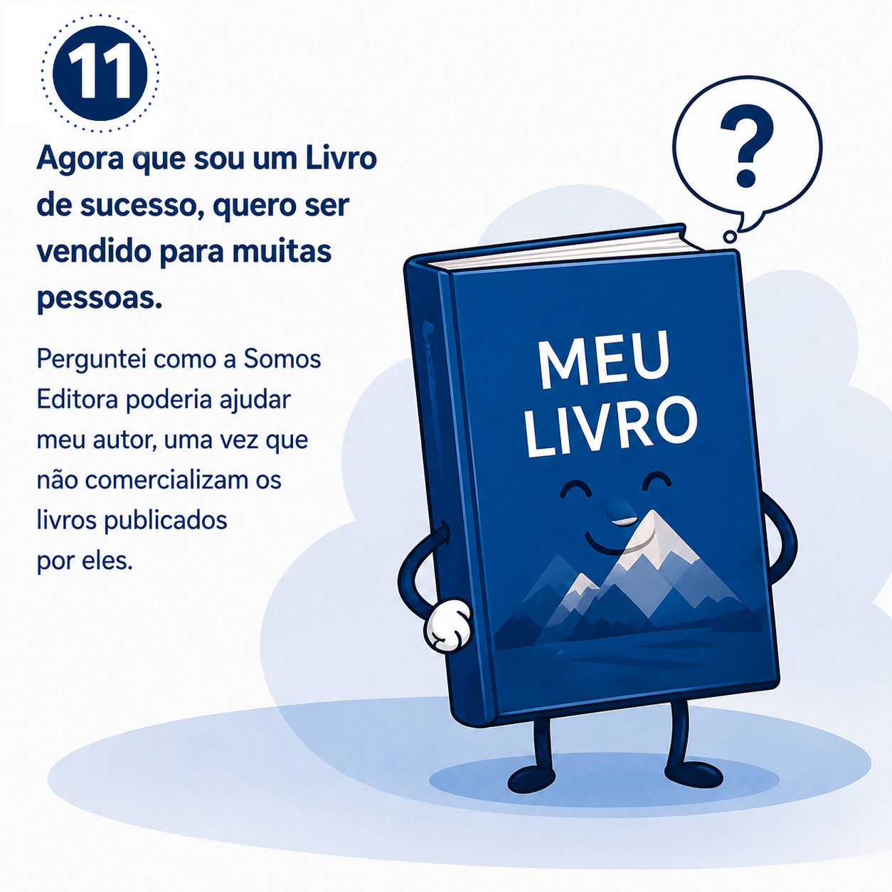Ilustração da etapa 11 da jornada para publicar um livro