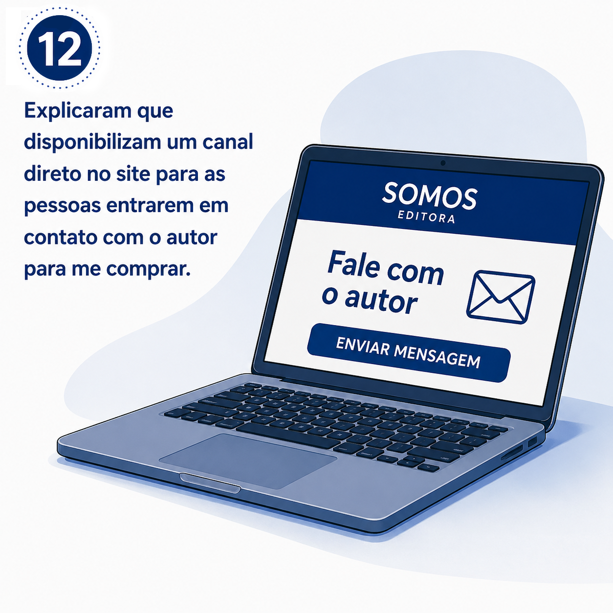 Ilustração da etapa 12 da jornada para publicar um livro
